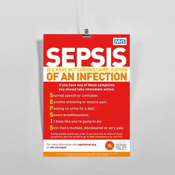 A4 Adult Symptoms Poster