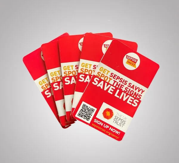 Sepsis Savvy Foldable Symptoms Cards