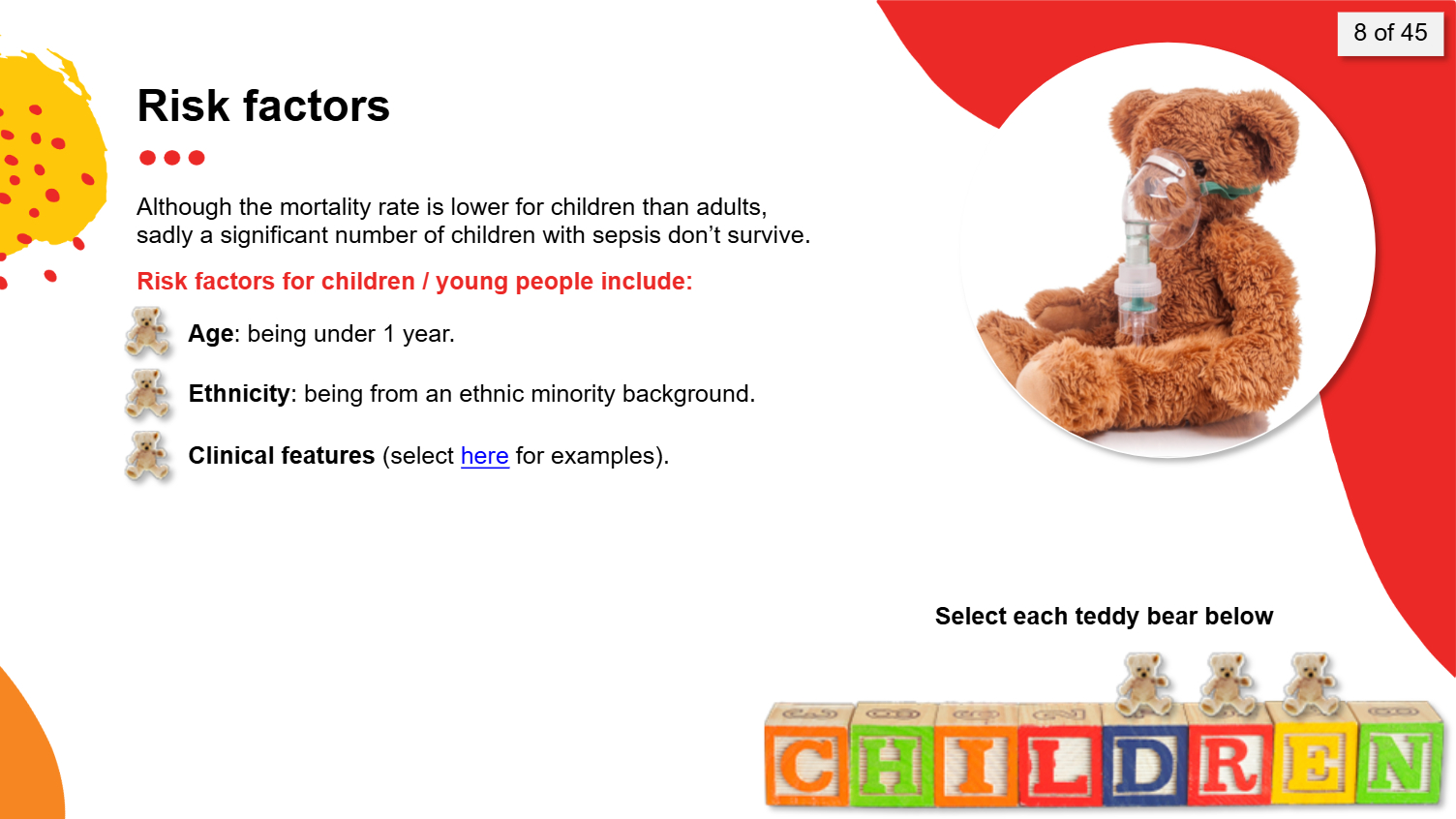 SEPSIS IN CHILDREN E-LEARNING MODULE (ONE YEAR’S ACCESS) - Image 6