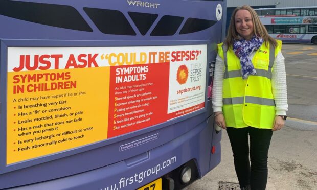 Campaigner buys 20 bus ads to share story of tragic loss of sister to sepsis