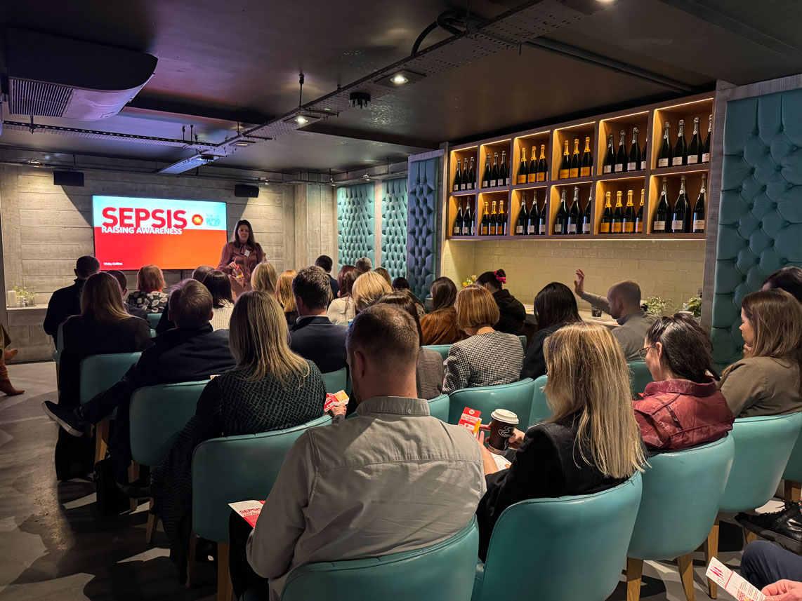 UK Sepsis Trust employees at a Lunch and Learn event hosted by Natwest